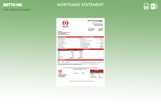 модерен стил Јапонија Банката на Токио Mitsubishi UFJ (MUFG) Извод за хипотека з